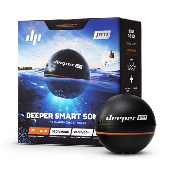 Deeper PRO С ДАЛЬНОСТЬЮ РАБОТЫ 350 МЕТРОВ +