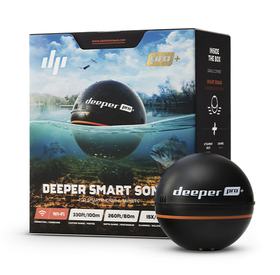 Deeper PRO+ С ДАЛЬНОСТЬЮ РАБОТЫ 350 МЕТРОВ +