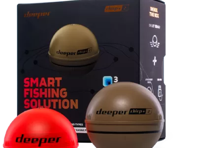 ЭХОЛОТ DEEPER CHIRP+2 С ДАЛЬНОСТЬЮ РАБОТЫ 350 МЕТРОВ +